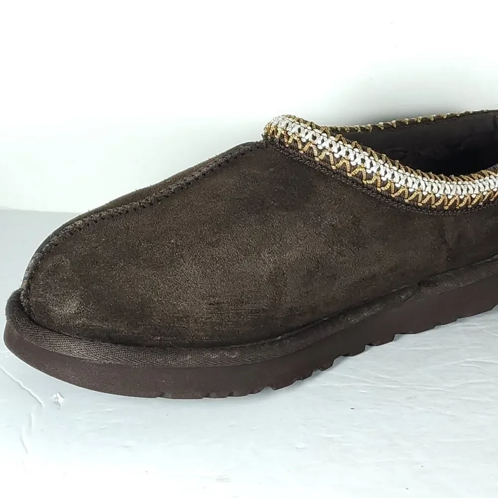 UGG Men's Tasman II US 8 Dusted Cocoa Suede Sheepskin Lined Slippers Shoes